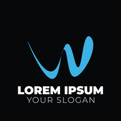 W letter logo for business and company identity