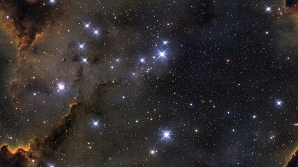 Fototapeta premium Stunning view of twinkling stars in space.