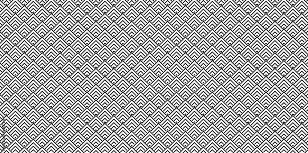 Poster abstract overlapping vector white and gray pattern wave lines fabric square line background. seamles
