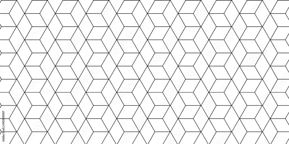 Fototapete 	
Vector seamless pattern with hexagon square cube geometric pattern shapes grid metal element texture design. abstract tiles gradient science web tech connection triangle diamond honeycomb.