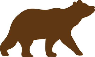 Bear silhouette vector design.