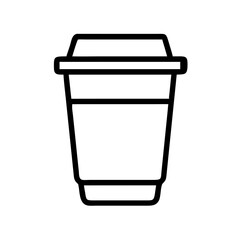 Coffee cup illustration on white background
