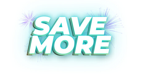Save More graphic text design image .png