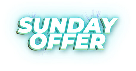 Sunday Offer graphic text design image .png