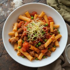spaghetti with meatballs