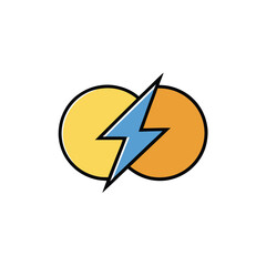 Overlapping Circles Forming Spiral Logo