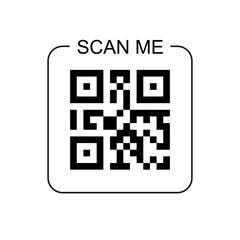 Qr Code Scan Me icon transparent, QR code image - vector
