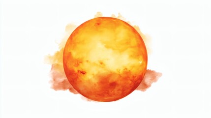 a sun isolate on white background