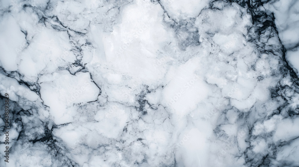 Poster a textured background of white and gray marble-like patterns.