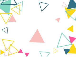 vector illustration of colorful triangles