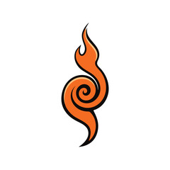 Creative Spiral Logo Concept with Flared Design