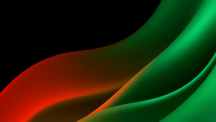 Obraz premium Vibrant Abstract Art Background: A Dynamic Colorful Flow with Smooth Fluid Design