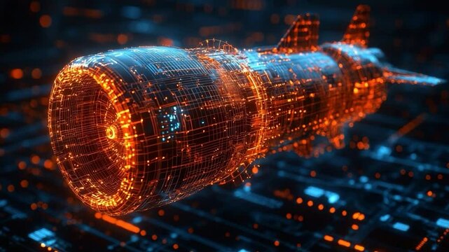 Futuristic engine illustration