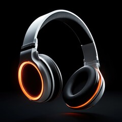 Stylish lighting headphones