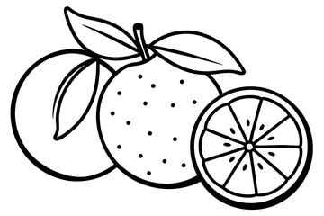 Minimalist Vector Line Art of Fruits | Black and White Fruit Illustration | Logo Icon Clipart Design