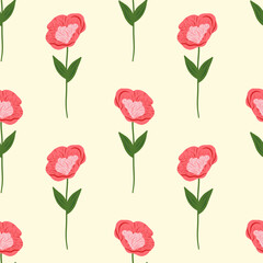 Pattern with simple pretty flowers, little floral liberty seamless texture background. Spring, summer romantic blossom flower garden seamless pattern for your designs.