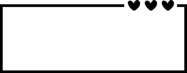 Square frame clip art design on plain white transparent isolated background for card, shirt, hoodie, sweatshirt, apparel, tag, mug, icon, poster or badge