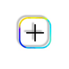 Obraz premium blue cross icon