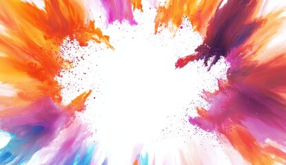 Obraz premium Colorful powder explosion abstract background