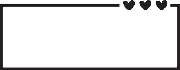 Square frame clip art design on plain white transparent isolated background for card, shirt, hoodie, sweatshirt, apparel, tag, mug, icon, poster or badge