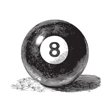 recommend clip art: billiard ball vector design isolated on white background - beach sketch