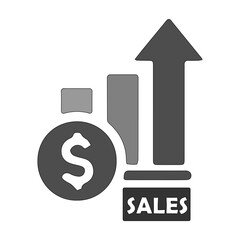 grey sales icon