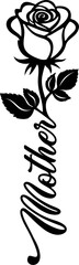 Mother Rose Design Vector