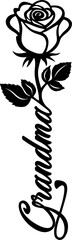 Grandma Rose Design Vector.eps
