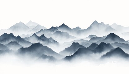 Misty mountain range (5)
