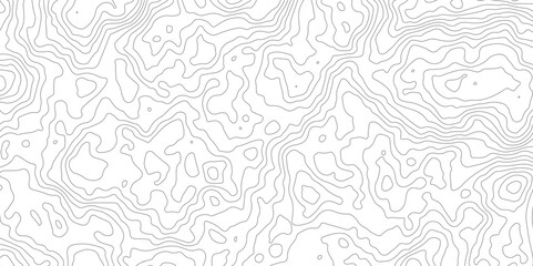  Modern design with White background with topographic wavy pattern design.paper texture Imitation of a geographical map shades.Topographic map background geographic line map with elevation assignments