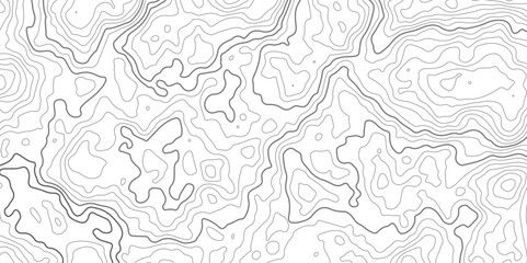  Modern design with White background with topographic wavy pattern design.paper texture Imitation of a geographical map shades.Topographic map background geographic line map with elevation assignments