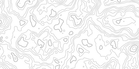  Modern design with White background with topographic wavy pattern design.paper texture Imitation of a geographical map shades.Topographic map background geographic line map with elevation assignments