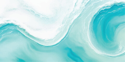 Tranquil watercolor sea texture featuring light blue and green hues. Hand-painted abstract art perfect for backgrounds, invitations, and creative projects.
