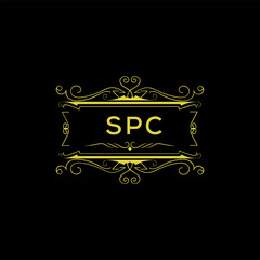 SPC Letter Initial Logo Design Template Vector Illustration
