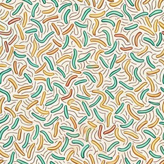 Abstract pattern with flowing, organic shapes in warm earthy and cool tones