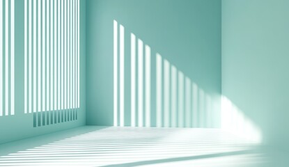 Fototapeta premium Light-filled, minimalist interior space (1)