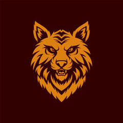 Tiger mascot logo design vector illustration