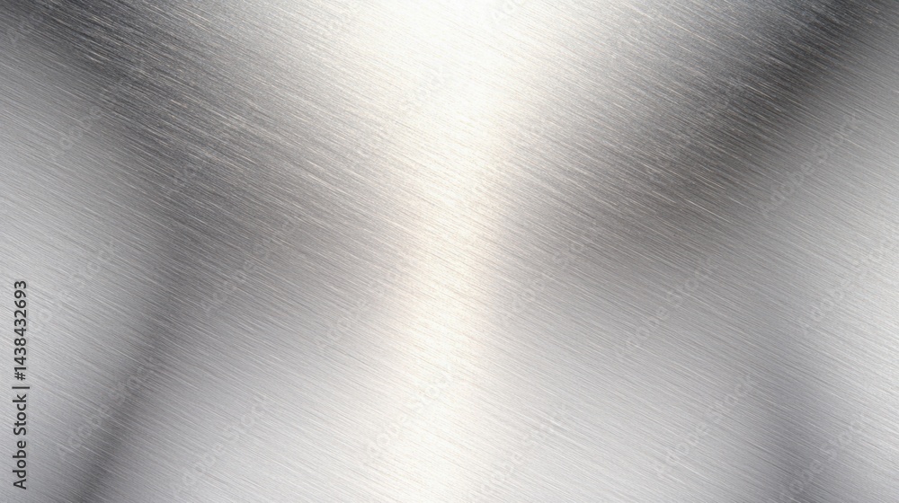 Poster a textured metallic surface with diagonal lines and a gradient of light and dark gray.