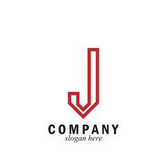 letter J simple and luxury logo symbol vector design template