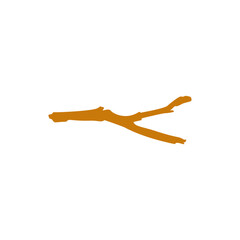 Cartoon wooden twig