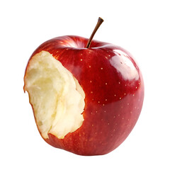 red apple on white background