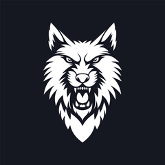 Wolf mascot logo vector illustration