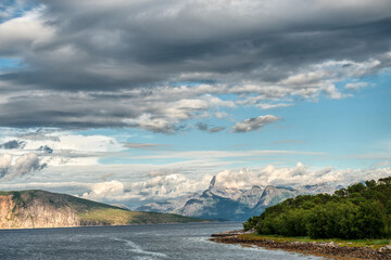 The beautiful landscapes of Storjord, Norland, Norway