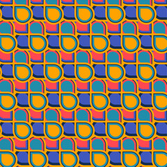 Abstract shapes pattern design