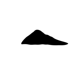 Dirt mound silhouette 