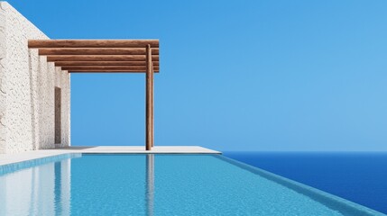 Serene Modern Villa with Infinity Pool Overlooking Calm Ocean