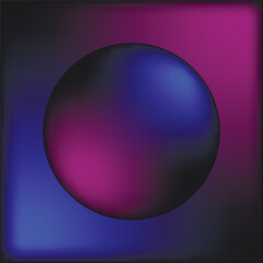 Realistic color 3d sphere and ball. Illustration of a color sphere with backlight.