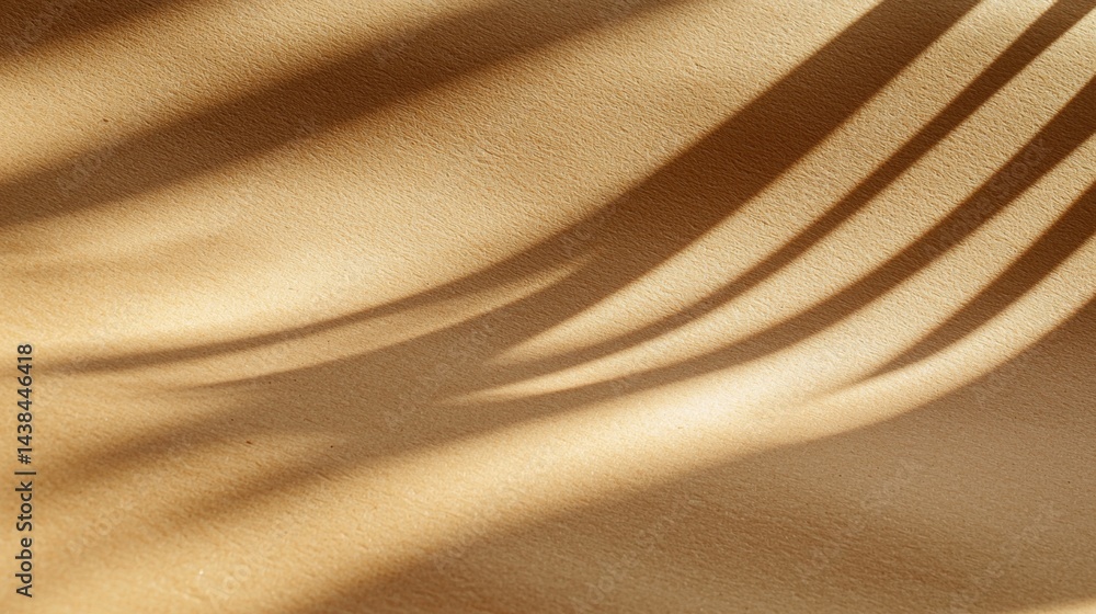 Poster sunlight patterns on a tan surface