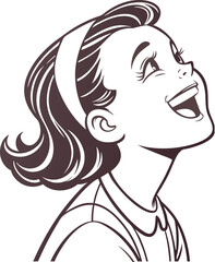 silhouette of a girl