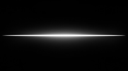 Fototapeta premium A bright white line against a black background.